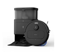 ECOVACS N30 Pro Omni Robot Aspirador Lavador con estación, Robot Aspirador 10000Pa, Limpieza con agua caliente y secado, Cepillo ZeroTangle 2.0, elevación de patines de 9 mm, vaciado automático, negro