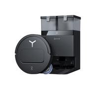 ECOVACS Deebot T50 Omni Gen2 Robot Aspirador Fregasos, 15000 Pa, Cepillo Lateral Extensible y Fregasos, ZeroTangle 2.0, Lavado con Agua Caliente a 75 ℃, Ultrafino 81 mm, Negro