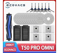 ECOVACS T50 PRO OMNI / T50 AUTO / DDX67 accesorios de Robot aspirador Cepillo Lateral principal filtro Hepa paño de mopa piezas de bolsa de polvo Combination Pack 3