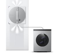 ECOVACS WINBOT W3 Omni Robot Limpiador de Ventanas con Almohadilla de Lavado automático y estación Multifuncional, succión de 8000 Pa, Limpieza Inteligente con pulverizador de Agua de Triple Boquilla