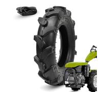 Ecovelo' 1 Pneumatico 3.50-8 4PR + Camera d’Aria | Kit Gomma TM Rinforzata per Motozappa, Motocoltivatore e Falciatrice