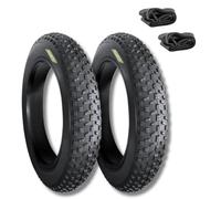 ECOVELO Eba20fbe 20 x 4.0 + Cámaras de Aire par neumáticos con Tacos, Fat Bike, Negro