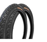 ECOVELO 2 Cubiertas 1 12 1/2 x 1.75 2 1/4 (47-203) para Bicicleta Niño | Neumáticos de carretera negros de goma Bicicleta