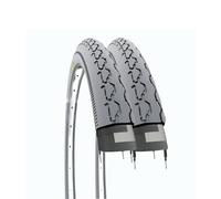 Ecovelò Par de neumáticos para Silla de Ruedas con discapacidad 24 x 1 3/8 2 Cubiertas (37-540), Adultos Unisex, Grigio, 24"