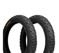 Ecovelo 2 cubiertas negras 16 x 1,75 (44-305) para MTB Niño | Neumático para Bicicleta de Montaña
