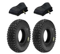 ECOVELO 2 neumáticos 4.10/3.50-4 + cámaras con válvula curvada neumáticos 4 PR recambio para carretilla de carretilla manual porta paquetes