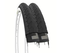 Ecovelo Copertoni 26 X 1 3/8 (37-590) Bianconeri per City Bike, Olandese, Stradale, Bicicletta, Vintage | Pneumatici Stradali 2 Cubiertas, Unisex Adulto, Blanco/Negro, Talla única