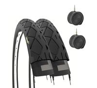 Ecovelò 26 x 1,50 2 neumáticos de 26 x 1,50 cm cámaras, Adultos Unisex, Nero, 26 X 1.50 (40-559)