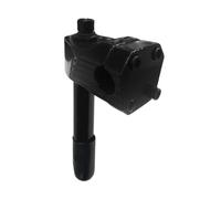 Ecovelò - Casquillo para manillar de bicicleta de 22,2 mm, manillar BMX/Freestyle de aluminio negro ajustable compatible