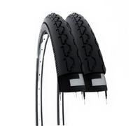 ECOVELO Copertoncini 24 X 1 3/8 neumáticos de Carro, Negro
