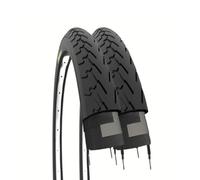 Ecovelò Copertoni Neri 700 X 28 1 5/8 1/8 (28-622) Pneumatici Bicicletta Condorino Stradale Trekking 2 neumáticos, Unisex Adulto, Negro, Talla única