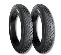 ECOVELO Ebc20fbe 2 Cubiertas de 20 x 4,0 cm para Fat Bike, Negro, 20 x 4.0