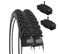 ECOVELO EBI20MAE - 2 neumáticos 20 x 1,75 (47-406) + cámaras de Aire con válvula Schrader Unisex para niños, Negro, 20 Pulgadas