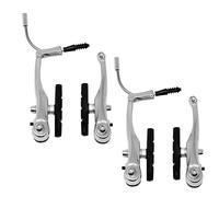 ECOVELO Juego de 2 Pares de Frenos V-Brake para Bicicleta, Juego de Freno Delantero y Trasero, Frenos en V con Pastillas universales