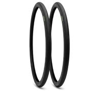 Ecovelo Neumático 24 x 1 (25 - 540) para cochecito superligero y bicicleta de carretera Junior | Neumático de alta presión | Deslizante y resistente negro