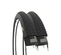ECOVELO Neumáticos de Goma para Bicicleta de montaña de 26 x 1,95 cm (50-559) para Adultos y Bicicletas de montaña de montaña, 2 Unisex para niños, Negro, con Tacos, 26 Pulgadas