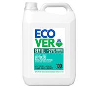 Ecover Detergente líquido para lavadora ecológico - Detergente para ropa blanca y de color, Fragancia Honeysucke - Jazmin, Formato rellenable, 100 lavados, Multicolor, 5 l (el paquete puede variar)