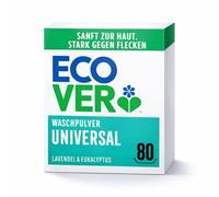 Ecover Detergente universal en polvo, aroma de lavanda fresca y eucalipto, 1 x 80 lavados, 1 x 4 kg