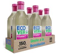 Ecover Pack Suavizante lavadora ecológico, Fragancia Apple Blossom/Almond, Paquete 6 Unidades x 750 ml