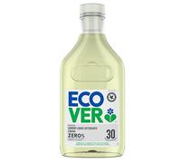Ecover ZERO Detergente lavadora ecológico, ingredientes biodegradables, sin fragancia, vegano, botella 100% de plástico reciclado, formato de 1,5 L, 30 lavados