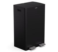 EcoVista Cubo de basura con recipiente de compostaje Contenedor de basura 60 litros + Recipiente de composta 3 litros Cierre suave