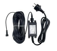 ECOWITT 10m EU cable alargador y adaptador de corriente de 12 V CC/1 A para WS80/WS90/WS90 Shelly/WN90LP/WN90SDI