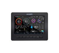ECOWITT Consola HP2550 para estación meteorológica TFT de 7 pulgadas con puerta de enlace, par con sensor exterior WS69/WS80/WS90/otros accesorios Ecowitt