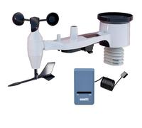 ECOWITT Estación meteorológica GW1101, 7 en 1 jardín sensor meteorológico inalámbrico al aire libre con energía solar + 3 en 1 wifi puerta de enlace de interior, la casa de previsión del tiempo 868