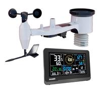 Ecowitt Estación meteorológica Wi-Fi Array 7 en 1 Jardín Sensor Solar Inalámbrico Exterior WS69 Pantalla LCD Color 7,5 Pulgadas Sistema de Monitoreo del Tiempo