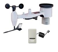 ECOWITT Estaciones Meteorológicas Wifi GW1201, 7 en 1 Unidad de Sensor Inalámbrico Exterior para el Hogar con Energía Solar WS69, 3 en 1 Nuevo Gateway Wifi Interior GW1200