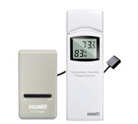 ECOWITT GW1204 - Miniestación meteorológica wifi IoT GW1200 + sensor de humedad multicanal WN31 con pantalla LCD (frecuencia del sensor 868 MHz, puerta de enlace WiFi 2,4 GHz, WIFI 802.11b, g, n)