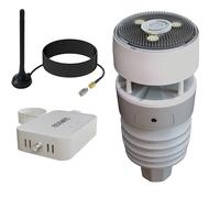 ECOWITT GW3011 estación meteorológica, puerta de enlace Wi-Fi y Ethernet 3 en 1 para el hogar GW3010 con sensores interiores integrados y puerto para tarjeta SD, sensor exterior 7 en 1 WS90