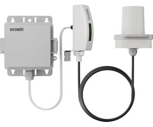 ECOWITT Medidor de Distancia Láser LDS01, 4-3.5M Dispositivo de Medición Láser con Cable de 1.5M, Herramienta de Medición Láser para Exterior para Nivel de Agua/Nieve/Profundidad de Aceite con LCD
