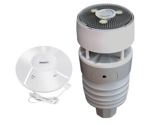 ECOWITT Wittboy GW2001 Estación Meteorológica, 3 en 1 Pasarela Interior WiFi Hub GW2000 + 7 en 1 Sensor Meteorológico Inalámbrico Doméstico WS90 con Alimentación Solar, 868