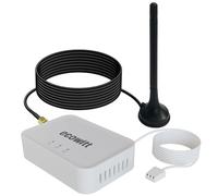 ECOWITT WLAN y Ethernet Gateway GW3010 para estaciones meteorológicas domésticas, sensores integrados para temperatura, humedad y presión atmosférica con conexión para tarjeta SD, cable de 0,85 m