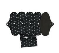 Ecowoman | Compresas reutilizables ecológicas para menstruación con bolsa de almacenamiento impermeable | Súper absorbentes | Set de compresas de tela lavables (Large, 5, unidad)