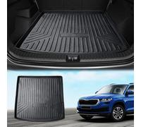 ECOZEN Alfombrilla Maletero para S Koda Kodiaq RS 2016-2023, 5 plazas, inodora TPE 3D Interior Alfombrilla de Goma para Maletero para Sko da Kodiaq, Impermeable Antideslizante, Borde Alto, Todo Clima