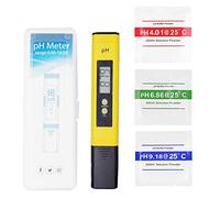 Ecrã digital de mão PH Tester, qualidade da água, medidor de teste com faixa de medição de pH de 0-14 PH medidor de digital portátil de alta precisão para aquários, piscinas, calibração automática