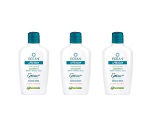 Ecran - Aftersun Leche Post Solar Hidratante y Reparadora con Aloe Vera Natural, Hidrata, Calma, Alivia y Repara, Textura Ligera y Rápida Absorción, Fórmula con VitEox 80 - Pack 3 x 200 ml