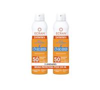 Ecran Denenes - Bruma Solar Niños FPS50 Piel Normal - Pack 2 x 250 ml | 80 minutos de protección UVB, UVA e IR-A resistente al agua. Fórmula con extracto de algodón, pantenol y vitamina E