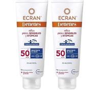 ECRAN DENENES crema protectora SPF50 (Paquete de 2)