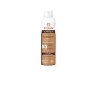 Ecran Sunnique Bronze- Bruma Leche Protectora FPS 50, Protección UVB + UVA e IR-A, Con Tecnología Pure Bronze y VitEox 80, Activa el Bronceado Natural, Sin Autobronceador - 250 ml