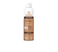 Ecran Sunnique Bronze- Bruma Leche Protectora FPS 50, Protección UVB + UVA e IR-A, Con Tecnología Pure Bronze y VitEox 80, Activa el Bronceado Natural, Sin Autobronceador - 250 ml