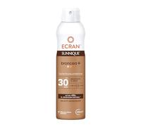 Ecran Sunnique Bronze- Bruma Leche Protectora FPS 30, Protección UVB + UVA e IR-A, Con Tecnología Pure Bronze y VitEox 80, Activa el Bronceado Natural, Sin Autobronceador - 250 ml