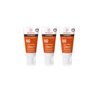 Ecran Sunnique - Fluido Solar para Cara Cuello y Escote FPS50+ - 3 x 50 ml | Protección facial UVB, UVA e IR-A, anti polución y luz azul. Fórmula con VitEox 80 que refuerza las defensas de la piel