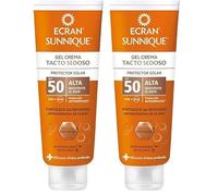 Ecran Sunnique - Gel Crema Protector Solar FPS 50 Tacto Sedoso, Protección Alta UVB + UVA e IR-A, Refuerza las Defensas Antioxidantes De La Piel, Hidratación 24 h, Fórmula con VitEox 80-250 ml