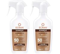 Ecran Sunnique Leche Protectora Solar Bronce SPF 50 en Spray Protección Alta UVB + UVA e IR-A Activa el Bronceado Natural, Sin Autobronceador, con Tecnología PureBronze, Resistente al Agua - 270 ml