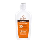 Ecran Sunnique - Protector Solar Corporal FPS30 Leche Ligera XXL 370 ml | Filtra UVA, UVB e infrarrojos con VitEox 80 y refuerza las defensas antioxidantes de la piel durante todo el día