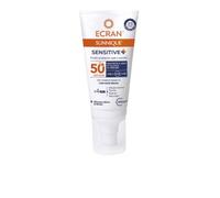 Ecran Sunnique Sensitive - Fluido Protector Facial para Cara y Escote FPS +50 | Fórmula con Pantenol, Resistente al Agua, sin Perfume ni Alcohol para Pieles Sensibles | 50ml