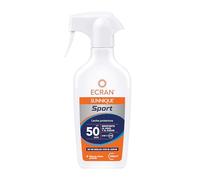 Ecran Sunnique Sport - Leche Solar FPS50 en Spray - 270 ml | Se pulveriza rápido sobre el cuerpo y aguanta el agua y el sudor durante el ejercicio
